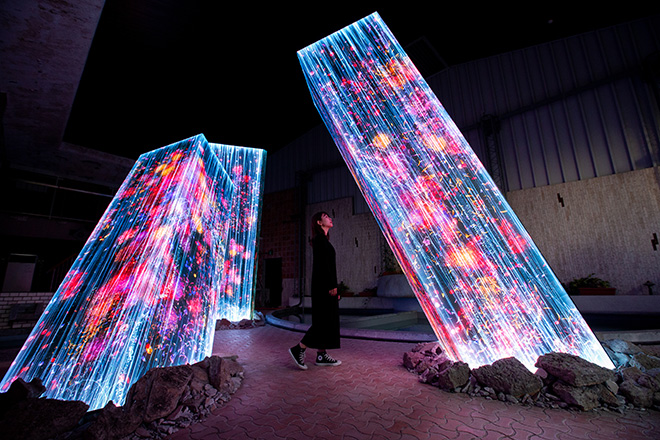 teamLab - Megaliths in the Bath House Ruins