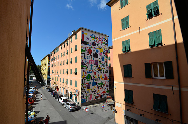 Geometric Bang - ON THE WALL project, Genova Certosa. photo credit: Matteo Fontana