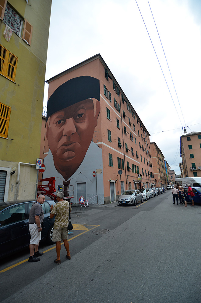 Rosk & Loste - ON THE WALL project, Genova Certosa. photo credit: Matteo Fontana