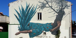 Nicola Alessandrini - Murale, Santa Croce di Magliano (CB). Premio Antonio Giordano Street Art, 2019.