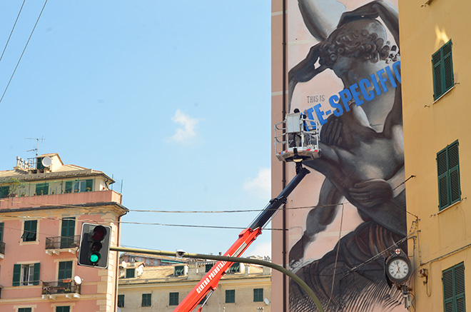 Ozmo - ON THE WALL project, Genova Certosa. photo credit: Matteo Fontana