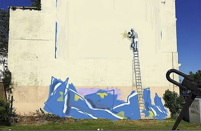 Banksy – La Brexit e il nuovo “murale” a Dover