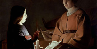 Georges de La Tour (studio) - L'educazione della Vergine, 1650 ca. olio su tela, 83.8 x 100.3 cm, The Frick Collection, New York U.S.A.