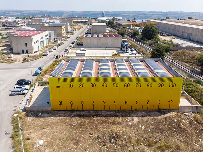 Ampparrito - About Reducing, Reusing and Comtemporary Muralism, FestiWall 2019 - Ragusa, Zona industriale