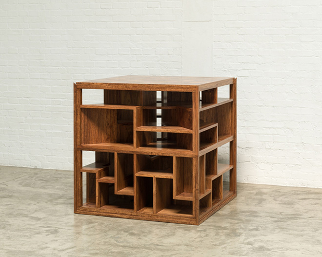 AI WEIWEI - Treasure Box, 2014, legno Huali (Huali wood), 100 x 100 x 100 cm. Courtesy: the artist and GALLERIA CONTINUA, San Gimignano / Beijing / Les Moulins / Habana