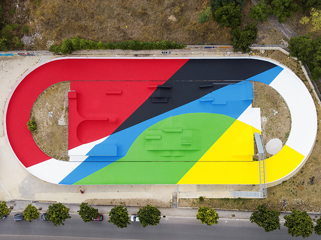 Elian Chali - Traiettorie e forme, FestiWall 2019, Ragusa, Skate Park via Napoleone Colaianni