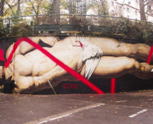 OZMO - Il sogno di San Sebastiano (The Dream of Saint Sebastian), Le MUR12, Paris. photo credit: Ana Raga