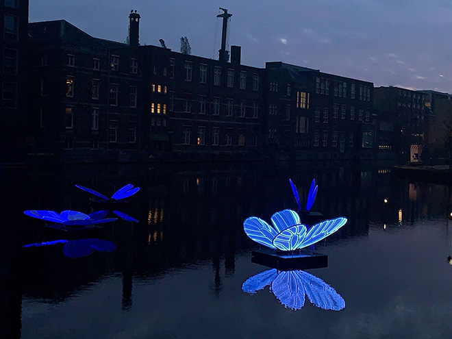 Masamichi Shimada - Butterfly Effect, Amsterdam Light Festival, 2019-2020