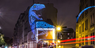 The Blue Raptor - Julien NONNON, Prehistoric Safari, Paris, ©Julien NONNON