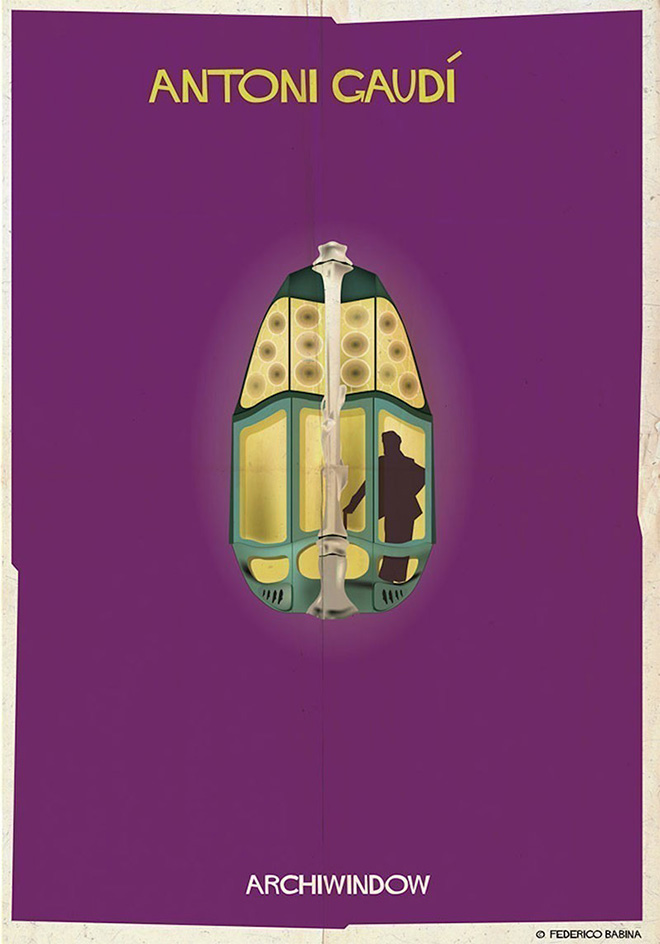 Federico Babina - Antoni Gaudì, Archiwindow