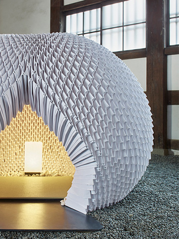 Shi-An - Mobile Tea House. Organizer: Nada Art Gallery. Collaboration: Akinori Inuzuka Design. Photo: Takuya Watanabe. Design Team: Kazuya Katagiri, Ayaka Fuji