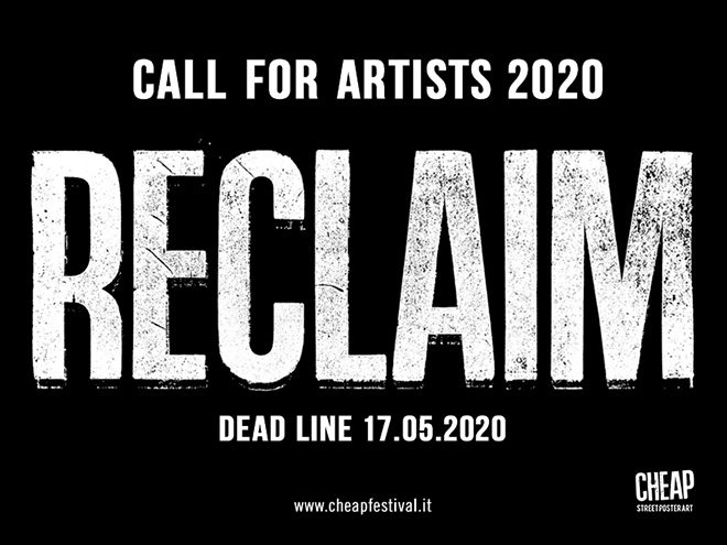 CHEAP - RECLAIM, Call for artists 2020, Bologna