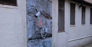 Biancoshock - CCTV, NUART 2020, Lock Down, Paste Up, Aberdeen