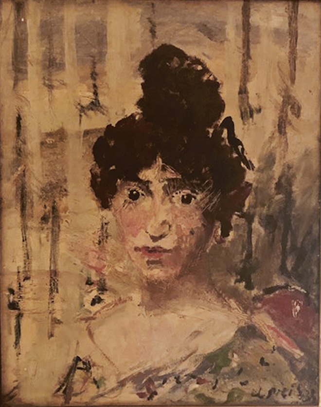 Filippo de Pisis - Colette, 1933. Olio su cartone, 57 × 46 cm Collezione privata. © Filippo de Pisis by SIAE 2019