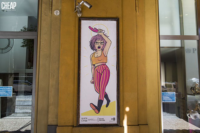 Cristina Portolano - La lotta è FICA, Bologna, 2020. Un progetto di public art di CHEAP. photo credit: Michele Lapini