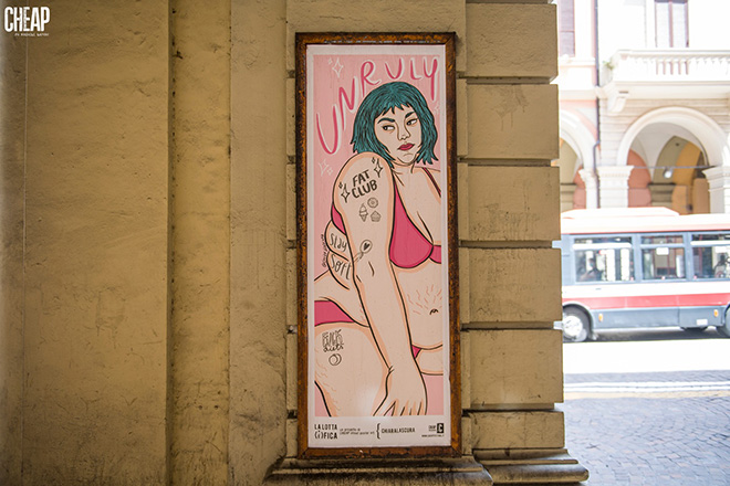 Chiara La Scura - La lotta è FICA, Bologna, 2020. Un progetto di public art di CHEAP. photo credit: Michele Lapini