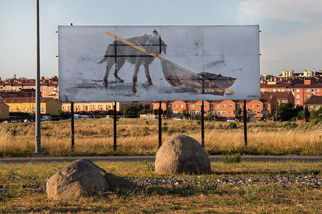 Gonzalo Borondo - INSURRECTA, Segovia, Spain. photo credit: Roberto Conte