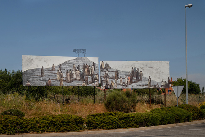 Gonzalo Borondo - INSURRECTA, Segovia, Spain. photo credit: Roberto Conte