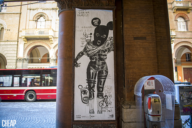 MissMe - La lotta è FICA, Bologna, 2020. Un progetto di public art di CHEAP. photo credit: Michele Lapini
