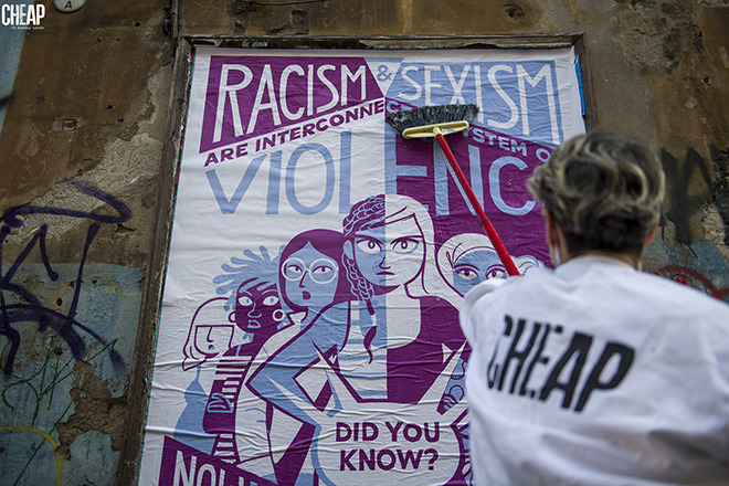La lotta è FICA – CHEAP: divertissement femminista su poster