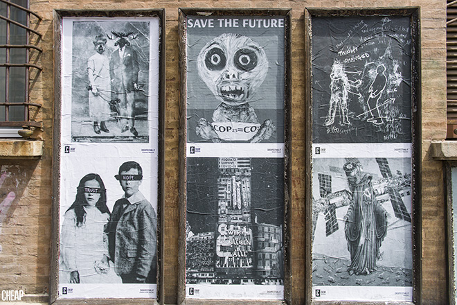 CHEAP - RECLAIM call for artist, 2020, Bologna, street poster art. photo credit: Michele Lapini