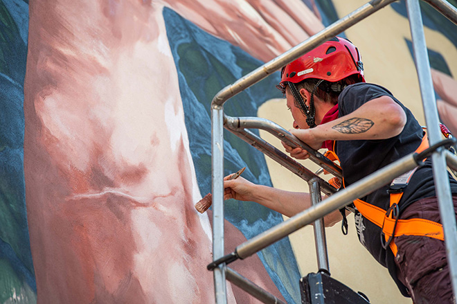 Ale Senso - L'uno nell'altro, (work in progress), TraMe - Tracce di Memoria, Rieti. Photo credit: Marco Bellucci