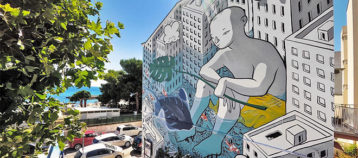 Millo - Beyond the sea, murale a Cala Portavecchia, Monopoli (Italia)