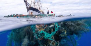 Ocean Voyages Institute, 103 Tons of Plastic Removed From the Great Pacific Garbage Patch. Photo Courtesy of Ocean Voyages Institute