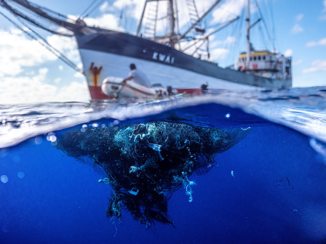 Ocean Voyages Institute, 103 Tons of Plastic Removed From the Great Pacific Garbage Patch. Photo Courtesy of Ocean Voyages Institute