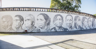 Vhils - São João University Hospital Centre, Porto. photo credit: expandingroots