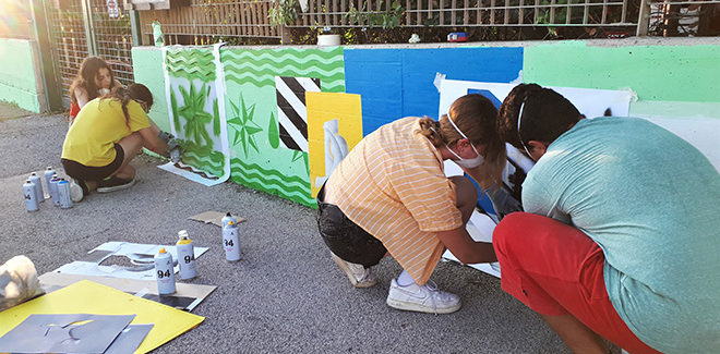 Ostia – Levante e Ponente in due murales