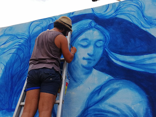 Blu di Peppe - La Primavera di Proserpina (Badia Lost&Found), Lentini. Photo credit: Nuccio Costa