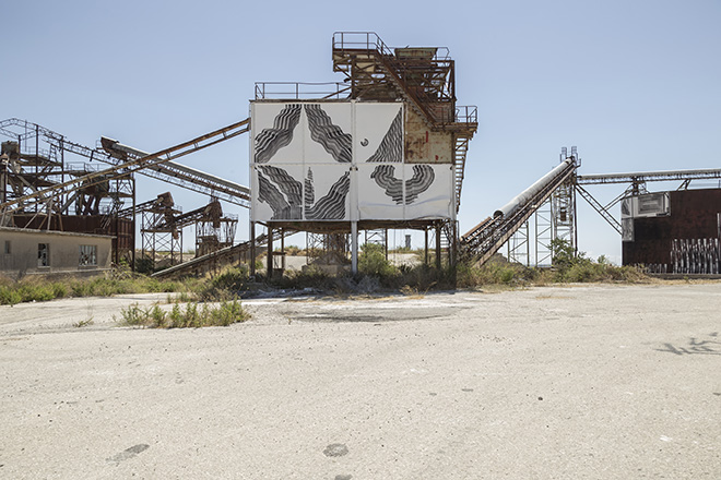 2501 - ANCIONE (Negative and Positive Space), murale per Bitume - Industrial Platform of Arts, Ragusa