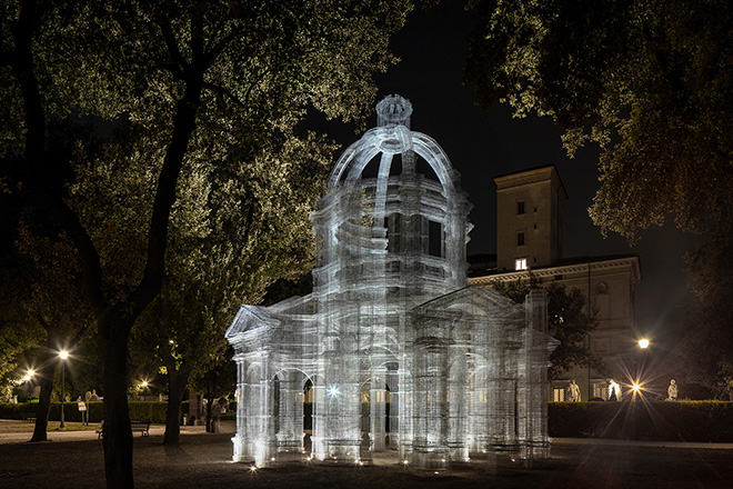 Edoardo Tresoldi - Etherea per Back to Nature - Arte Contemporanea a Villa Borghese, Roma. photo credit: Roberto Conte