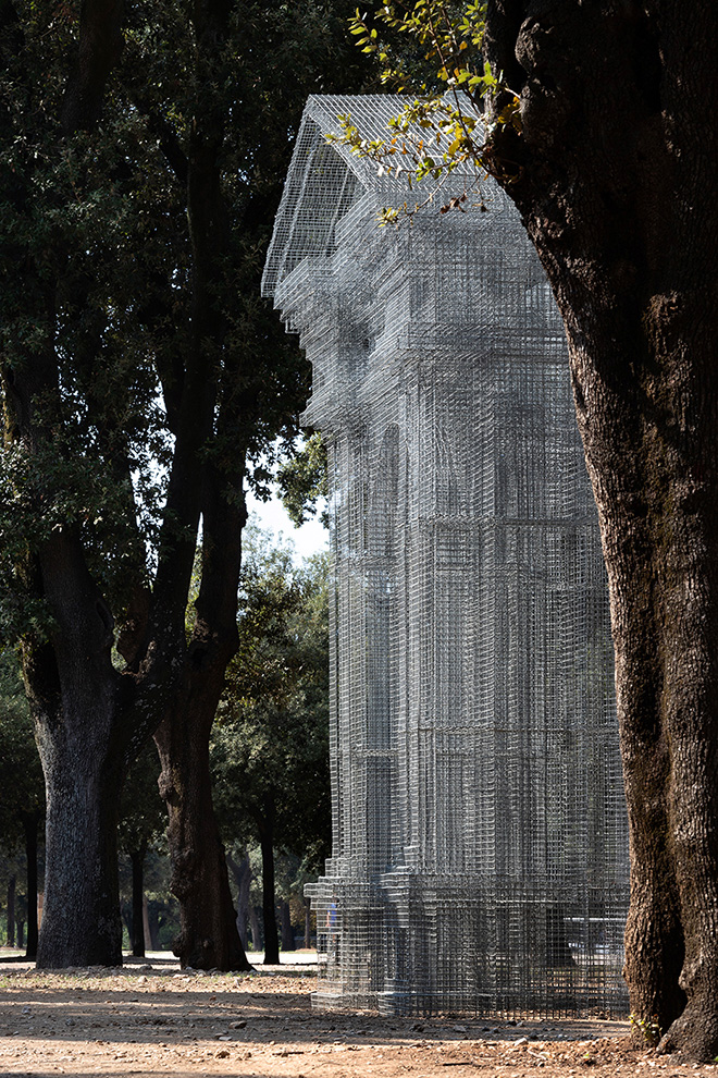 Edoardo Tresoldi - Etherea per Back to Nature - Arte Contemporanea a Villa Borghese, Roma. photo credit: Roberto Conte