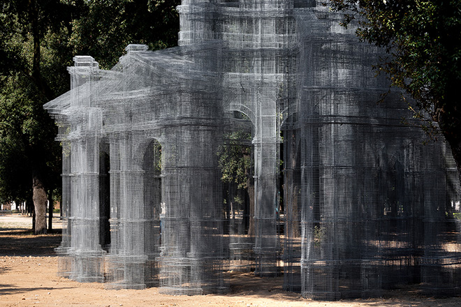 Edoardo Tresoldi - Etherea per Back to Nature - Arte Contemporanea a Villa Borghese, Roma. photo credit: Roberto Conte