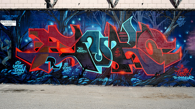 Enko04 - Murale per Manufactory Project, Comacchio, 2020