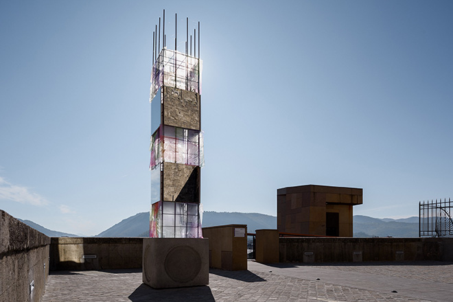 Alberonero - PILA, installazione a Rieti per TraMe-Tracce di Memoria, 2020. Foto: Gianluca Gasbarri