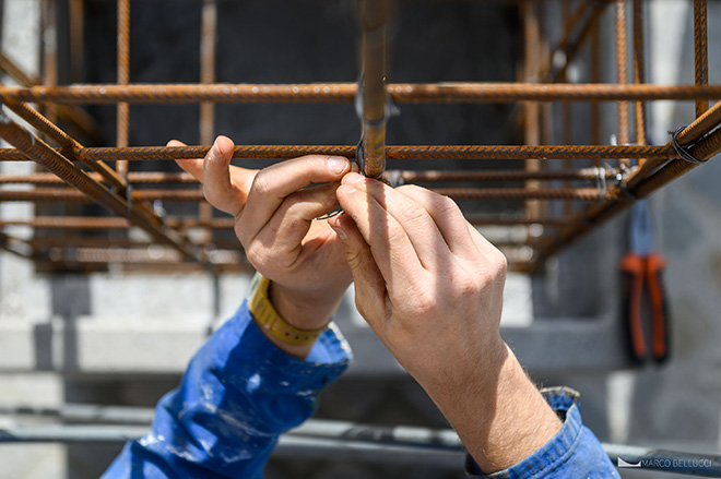 Alberonero - work in progress PILA, installazione a Rieti per TraMe-Tracce di Memoria, 2020. Foto: Marco Bellucci