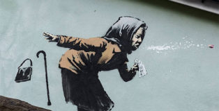 Banksy - Aachoo!!, Stencil in Totterdown, Bristol, 2020