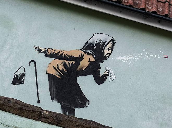 Banksy – Aachoo!! E lo starnuto diventa “virale”
