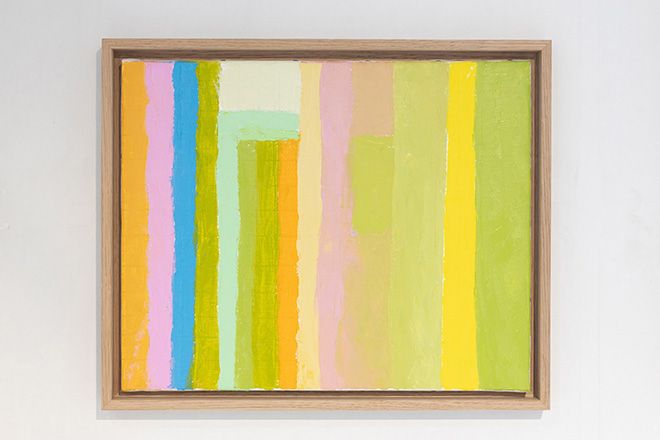 sans titre - Etel Adnan, 2020, olio su tela 35 x 43 cm, 2020. oil on canvas 35 x 43 cm 13,77 x 16,92 in. Courtesy: the artist and GALLERIA CONTINUA Photo by: Sara De Santis.