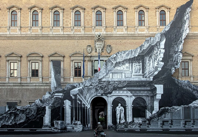 JR – Punto di fuga, Palazzo Farnese