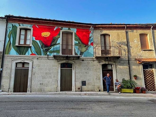 Cvtà Street Fest 2021 - Civitacampomarano: murale di Thiago Mazza