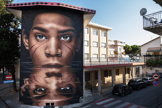 Diamante Murales 40 – Nuove opere di arte urbana con: Jorit, Tony Gallo, Kraser, SteReal