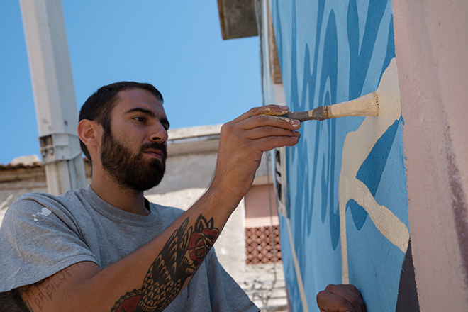 Yopoz - Work in progress, Rotondella, AppARTEngo, Festival 2021. Photo credit: Cristina Carbonara