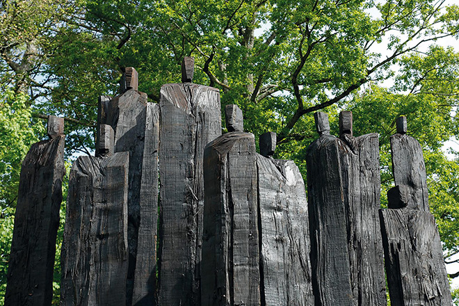 Christian Lapie – Installazione al Treeart Festival