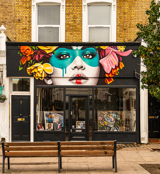 Fin DAC - Anjago, GJ Contemporary Gallery, Churchfield Road, 2018. Photo credit: ©Hannah Judah Photography