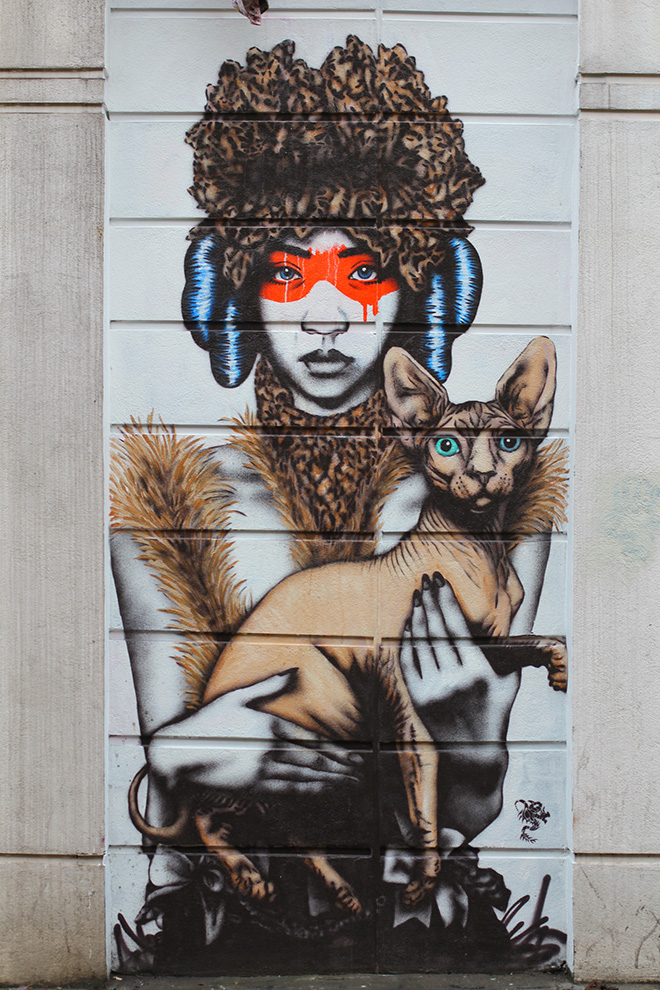 Fin DAC - Canine Feline, Brick Lane, London, 2012. photo credit: ©Laura Pink Photography