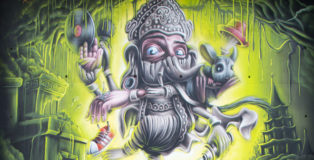 Mappatura ZERO97, MrBlob, Smake - Toxic Of Paint, 2015. photo credit: ZERO97